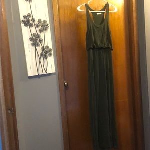 Razorback green maxi dress